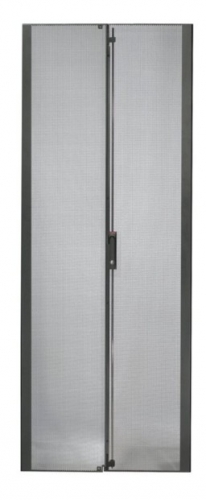 Porta do bastidor preto 48U APC AR7157
