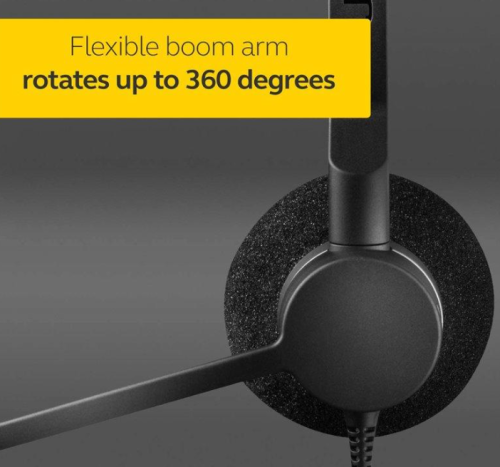 Jabra Auscultadores com cabo BIZ 2300 USB UC Duo  USB 2972813 Preto