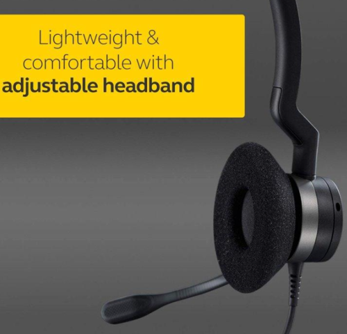 Jabra Auscultadores com cabo BIZ 2300 USB UC Duo  USB 2972813 Preto