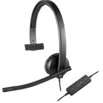 Logitech USB Headset H570e - Auscultadores - no ouvido - com cabo