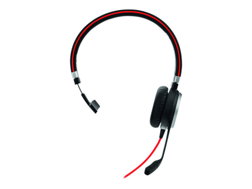 Jabra Evolve 40 MS mono Auscultadores no ouvido com cabo USB, macaco de 3,5 mm Certificado para Skype for Business