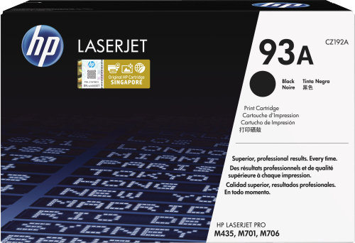 HP 93A - Preto - original - LaserJet - cartucho de toner (CZ192A) - para LaserJet Pro M706n, MFP M435nw