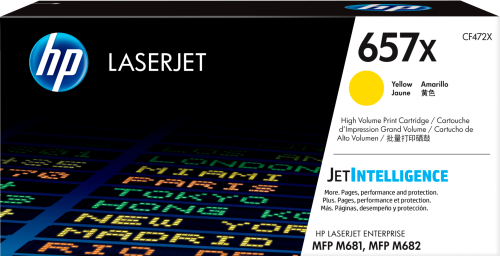 HP 657X High Yield Yellow Original LaserJet Toner Cartridge (CF472X)