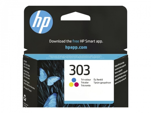 HP 303 4 ml cor (ciano, magenta, amarelo) original tinteiro