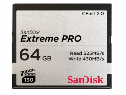 Cartão de memória flash SanDisk Extreme Pro 64 GB - CFast 2.0 , SDCFSP-064G-G46D