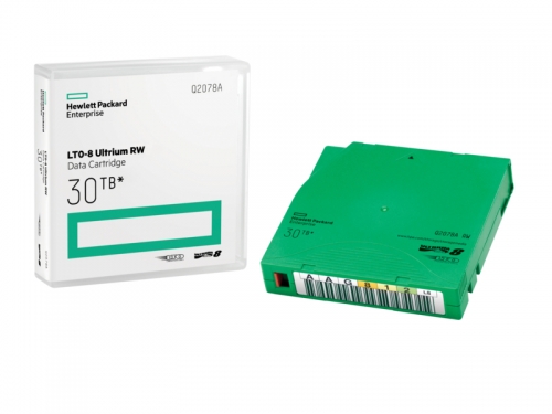 HPE Ultrium RW Data Cartridges Library Pack - 20 x LTO Ultrium 8 - 12 TB / 30 TB - etiquetas de escrita - verde - para StoreEver LTO-8 Ultrium 30750, LTO-8 Ultrium 30750 TAA