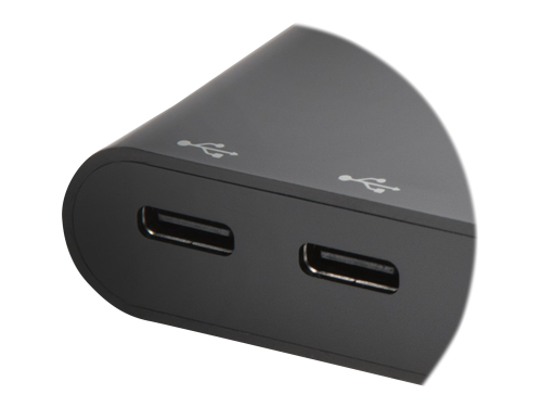 Hub CH1000 Kensington USB-A/USB-C hub de 4 portas plug and play CH1000, 2 x USB 3.1 + 2 x USB-C, 4787170, Cor: Preto