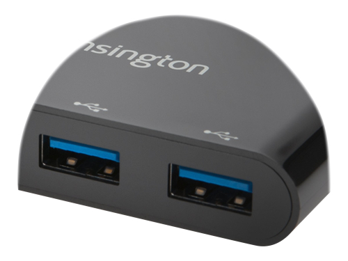 Hub CH1000 Kensington USB-A/USB-C hub de 4 portas plug and play CH1000, 2 x USB 3.1 + 2 x USB-C, 4787170, Cor: Preto