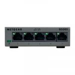 NETGEAR GS305 - Interruptor - sem gestão - 5 x 10/100/1000 - desktop, montável na parede
