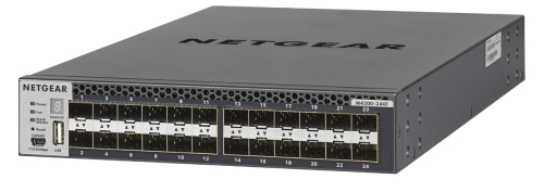 NETGEAR M4300-24XF - Interruptor - L3 - Administrado - 24 x 10GBase-X + 2 x 10GBase-T partilhado - montável em trilho