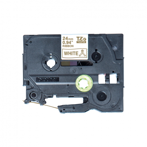 Brother TZe-R254 - Brilhante - dourado em branco - Rolo (2,4 cm x 4 m) 1 cassete(s) fita - para PT2430PC, PT2730, PT2730VP, PT9600, PTD600, PTD600VP, PTD800W, PTH500LI, PTP700, PTP710BT, PTP750W