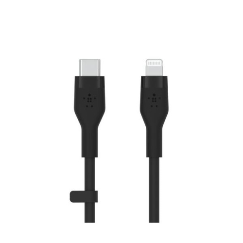 Belkin BOOST CHARGE - Cabo Lightning - 24 pin USB-C macho para Lightning macho - 1 m - preto - Fornecimento de energia USB (18W) - para Apple iPad/iPhone/iPod (Lightning)