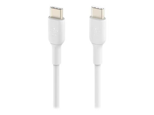 Cabo 1 MT USB-C Belkin CAB003BT1MWH BOOST CHARGE Cabo USB 24 pin USB-C (M) para 24 pin USB-C (M) branco