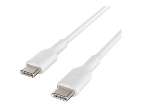 Cabo 1 MT USB-C Belkin CAB003BT1MWH BOOST CHARGE Cabo USB 24 pin USB-C (M) para 24 pin USB-C (M) branco