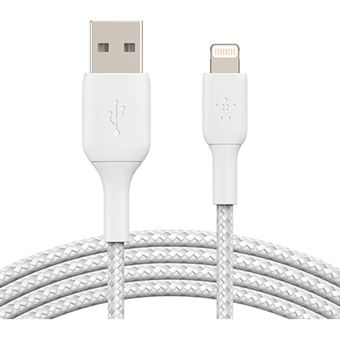 Belkin BOOST CHARGE - Cabo Lightning - Lightning macho para USB macho - 3 m - branco - para Apple 10.5-inch iPad Pro, 12.9-inch iPad Pro (2nd generation), iPhone 11, 11 Pro, 11 Pro Max, 8, XR, XS, XS Max