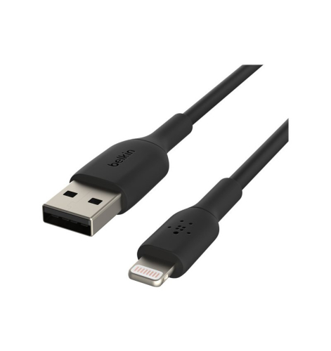 Belkin BOOST CHARGE - Cabo Lightning - Lightning macho para USB macho - 1 m - preto - para Apple 10.5-inch iPad Pro, 12.9-inch iPad Pro (2nd generation), iPhone 11, 11 Pro, 11 Pro Max, 8, XR, XS, XS Max