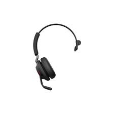 Jabra Evolve2 65 MS Mono - Auscultadores - no ouvido - convertível - bluetooth - sem fios - USB-A - isolamento de ruído - preto - Certificado para Microsoft Teams