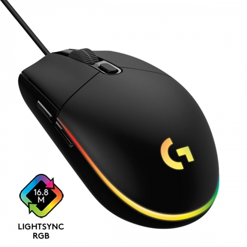 Rato Óptico Logitech G203 Lightsync RGB 8000DPI Preto