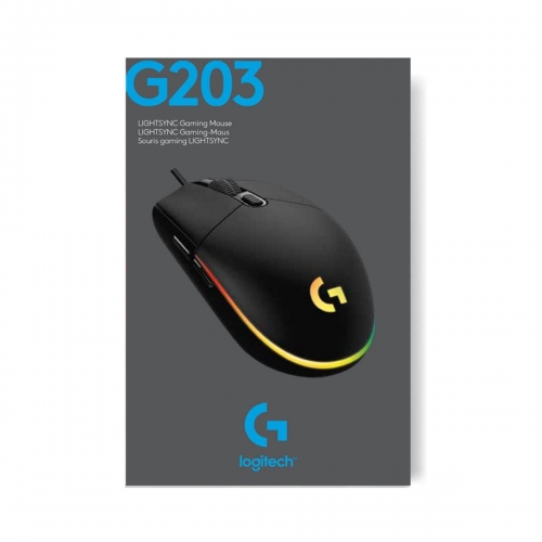 Rato Óptico Logitech G203 Lightsync RGB 8000DPI Preto