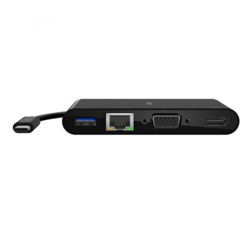 Belkin - Adaptador multiporta - USB-C - VGA, HDMI - GigE
