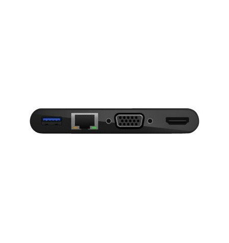 Belkin - Adaptador multimédia e de carregamento - USB-C - VGA, HDMI - GigE