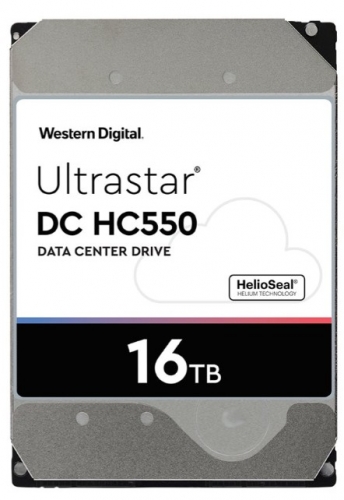 Disco rígido WD Ultrastar DC HC550 WUH721816AL5204 - 16 TB 3.5" SAS 12Gb/s 7200 rpm buffer: 512 MB (0F38357)