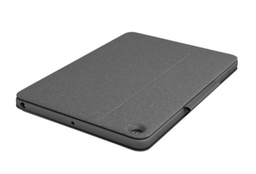 Capa Folio Logitech Combo Touch - com Teclado QWERTZ Alemão, Trackpad e Retroiluminação, Smart Connector, Grafite, para iPad 10,2" 7.ª/8.ª/9.ª geração — 920-009624.