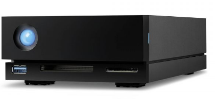 LaCie 1big Dock STHS8000800 - Matriz de disco rígido - 8 TB - 1 baias (SATA-600) - HDD 8 TB x 1 - USB 3.1, Thunderbolt 3 (externo) - com Plano de Serviço de Recuperação de Dados de Resgate de 5 anos