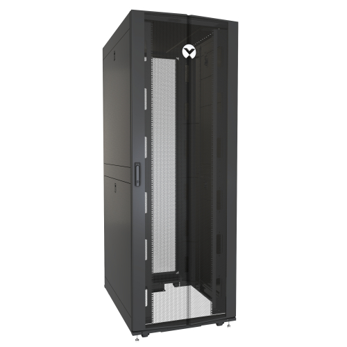Gabinete armário Vertiv VR preto, RAL 7021 - 48U - 19"