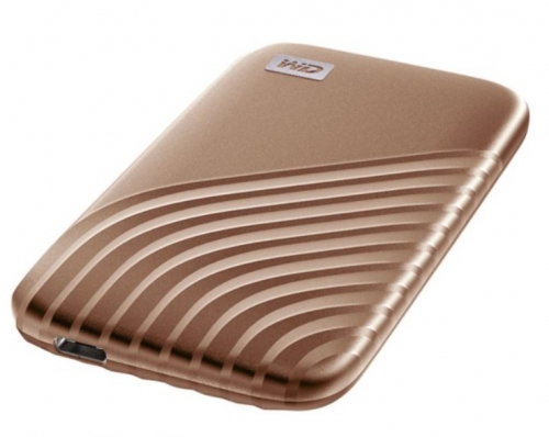 Disco SSD encriptado 1TB portátil USB 3.2 Gen 2 Dourado WD WDBAGF0010BGD