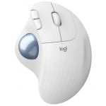 Logitech ERGO M575 - Trackball - óptico - 5 botões - sem fios - 2.4 GHz, Bluetooth 5.0 LE - receptor sem fio USB - esbranquiçado