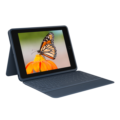 Logitech Rugged Combo 3 For Education - Master Pack - teclado e pasta de folio - Apple Smart connector - educação K-12 - para Apple 10.2-inch iPad (7ª geração, 8ª geração)