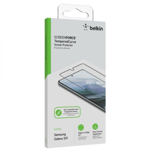 Belkin ScreenForce TemperedCurve - Protector de ecrã para telemóvel - vidro - para Samsung Galaxy S20, S20 5G, S21 5G