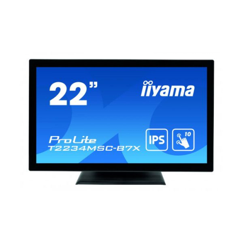 iiyama ProLite TF2234MC-B7X - Monitor LED - 22" (21.5" visível) - moldura aberta - ecrã de toque - 1920 x 1080 Full HD (1080p) @ 60 Hz - IPS - 350 cd/m² - 1000:1 - 8 ms - HDMI, VGA, DisplayPort - preto
