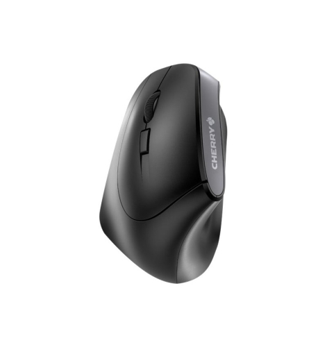 Rato vertical ergonómico para esquerdinos CHERRY MW 4500 LEFT óptico 6 botões sem fios 2.4 GHz receptor sem fio USB preto