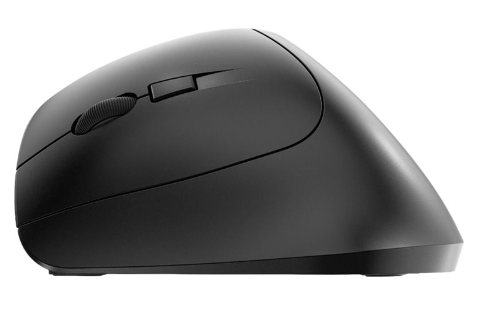 Rato vertical ergonómico para esquerdinos CHERRY MW 4500 LEFT óptico 6 botões sem fios 2.4 GHz receptor sem fio USB preto