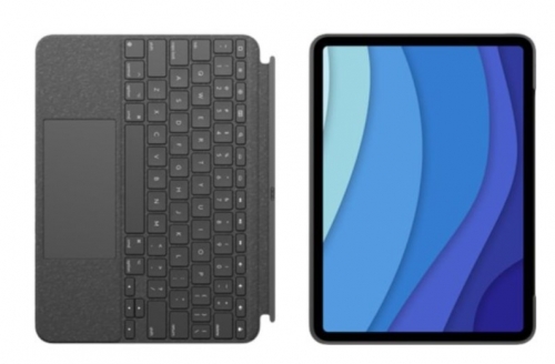 Teclado e pasta de folio com trackpad retroiluminação connector AZERTY Francês Logitech 920-010210