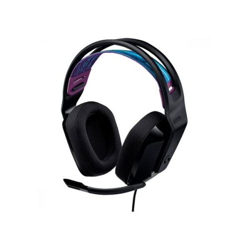 Logitech G G335 Wired Gaming Headset - Auscultadores - tamanho completo - com cabo - macaco de 3,5 mm - preto - Certificado pelo Discord