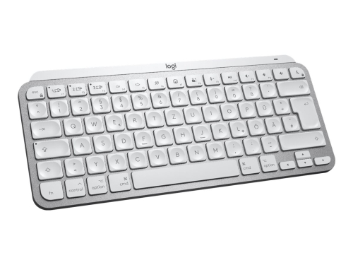 Teclado Logitech MX Keys Mini for Mac Bluetooth QWERTY Espanhol cinza pálido 920-010523