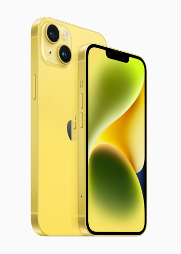 Apple iPhone 13 - 5G smartphone - SIM duplo / Memória Interna 256 GB - visor OLED - 6.1" - 2532 x 1170 pixeis - 2x câmaras traseiras 12 MP, 12 MP - front camera 12 MP - amarelo radiante