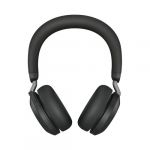 Jabra Evolve2 75 - Auscultadores - no ouvido - bluetooth - sem fios - cancelamento de ruído activo - USB-C - isolamento de ruído - preto - Otimizado pata UC
