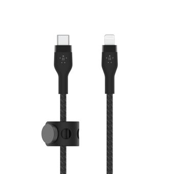 Belkin BOOST CHARGE - Cabo Lightning - 24 pin USB-C macho para Lightning macho - 2 m - preto - para Apple iPad/iPhone/iPod (Lightning)