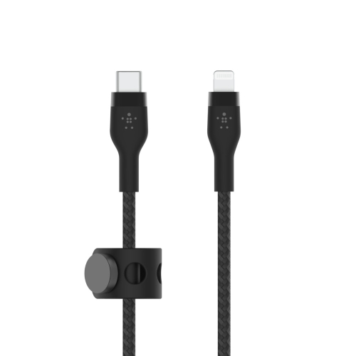 Cabo Usb Belkin CAA011BT3MBK Preto Belkin BOOST CHARGE Lightning 24 pin USB-C macho para Lightning macho ,3 m ,preto para Apple iPad/iPhone/iPod (Lightning)
