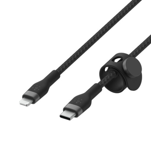 Cabo Usb Belkin CAA011BT3MBK Preto Belkin BOOST CHARGE Lightning 24 pin USB-C macho para Lightning macho ,3 m ,preto para Apple iPad/iPhone/iPod (Lightning)