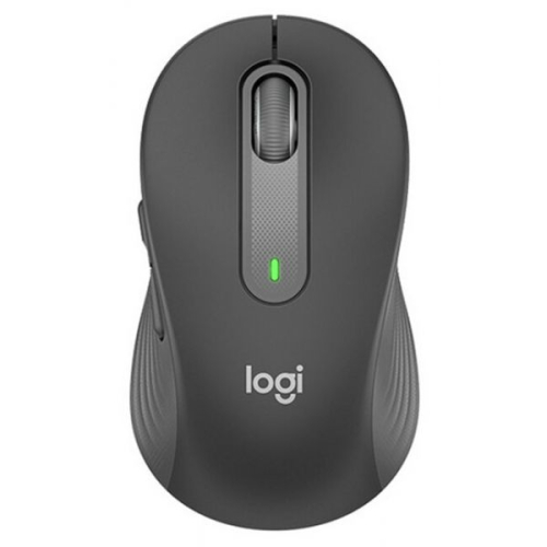 Logitech Signature M650 - Rato - óptico - 5 botões - sem fios - Bluetooth, 2.4 GHz - recetor USB Logitech Logi Bolt - grafite