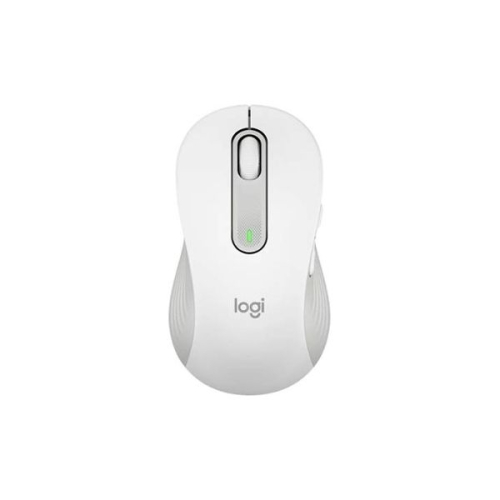 Logitech Signature M650 L - Rato - tamanho grande - óptico - 5 botões - sem fios - Bluetooth, 2.4 GHz - recetor USB Logitech Logi Bolt - branco sujo