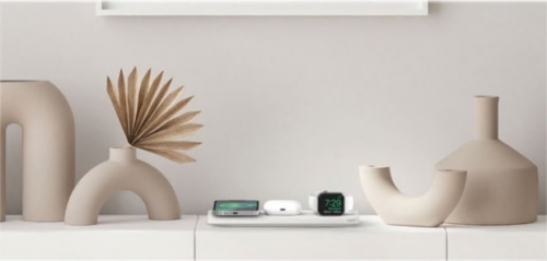 Belkin BoostCharge Pro 3-in-1 Almofada de carregamento sem fios Fast Charge branco, WIZ016VFWH