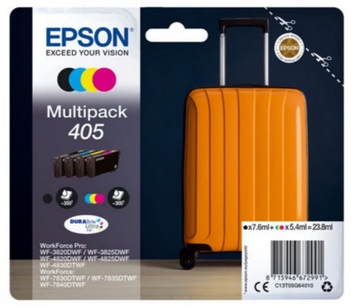 Tinteiro Epson 405 Multipack Pack de 4 preto, amarelo, azul cyan, magenta original , C13T05G64510