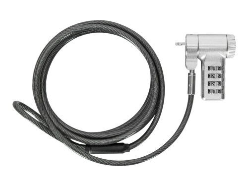 Cabo Targus DEFCON trancamento do cabo de segurança prata 2MT, ASP96RGL