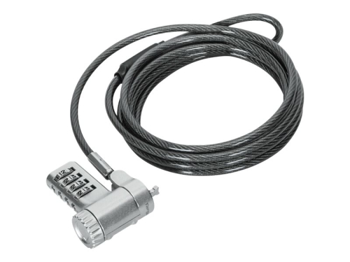 Cabo Targus DEFCON trancamento do cabo de segurança prata 2MT, ASP96RGL